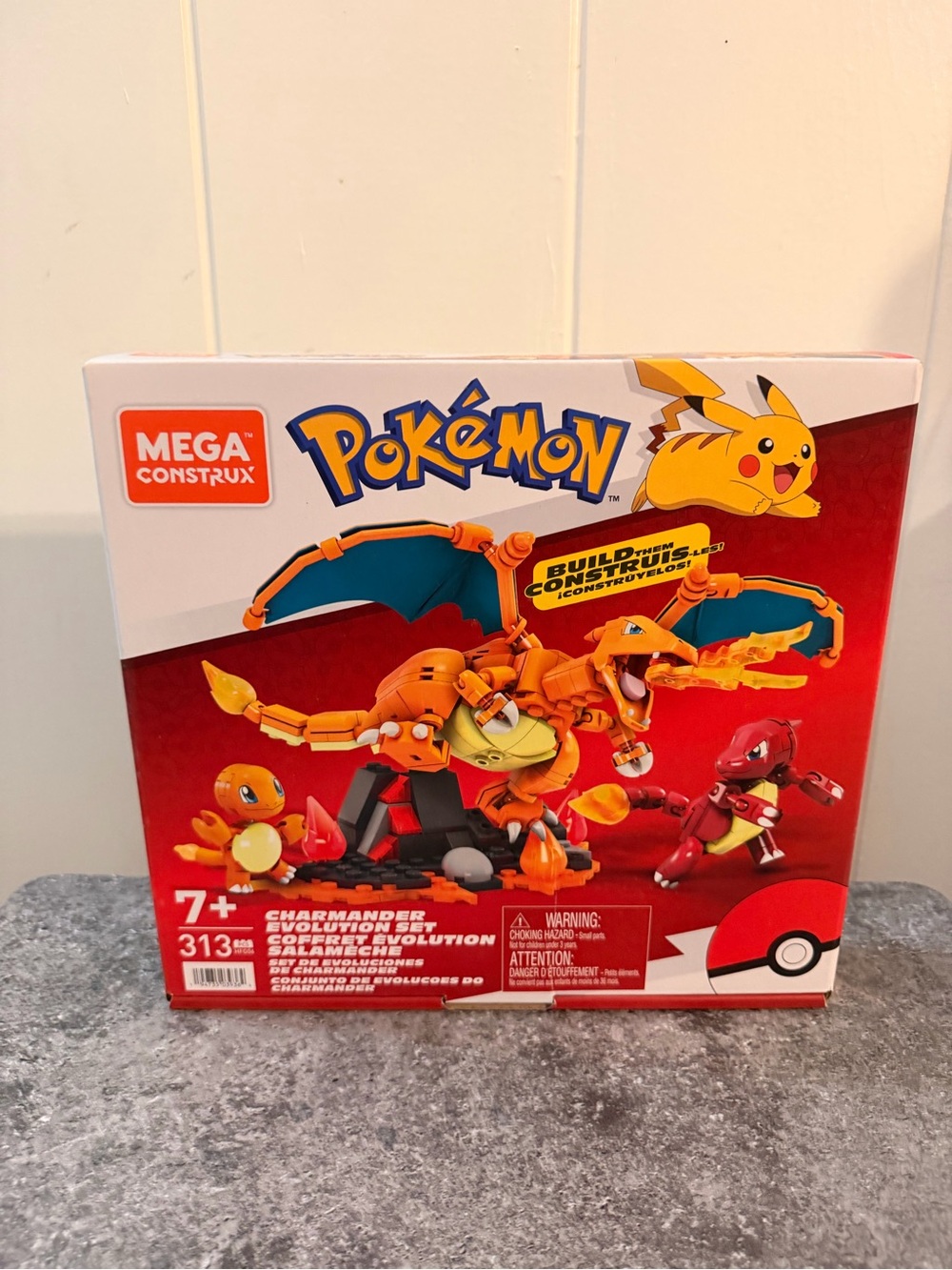 Pokémon Charizard Evolution Buildable Toy - Orange